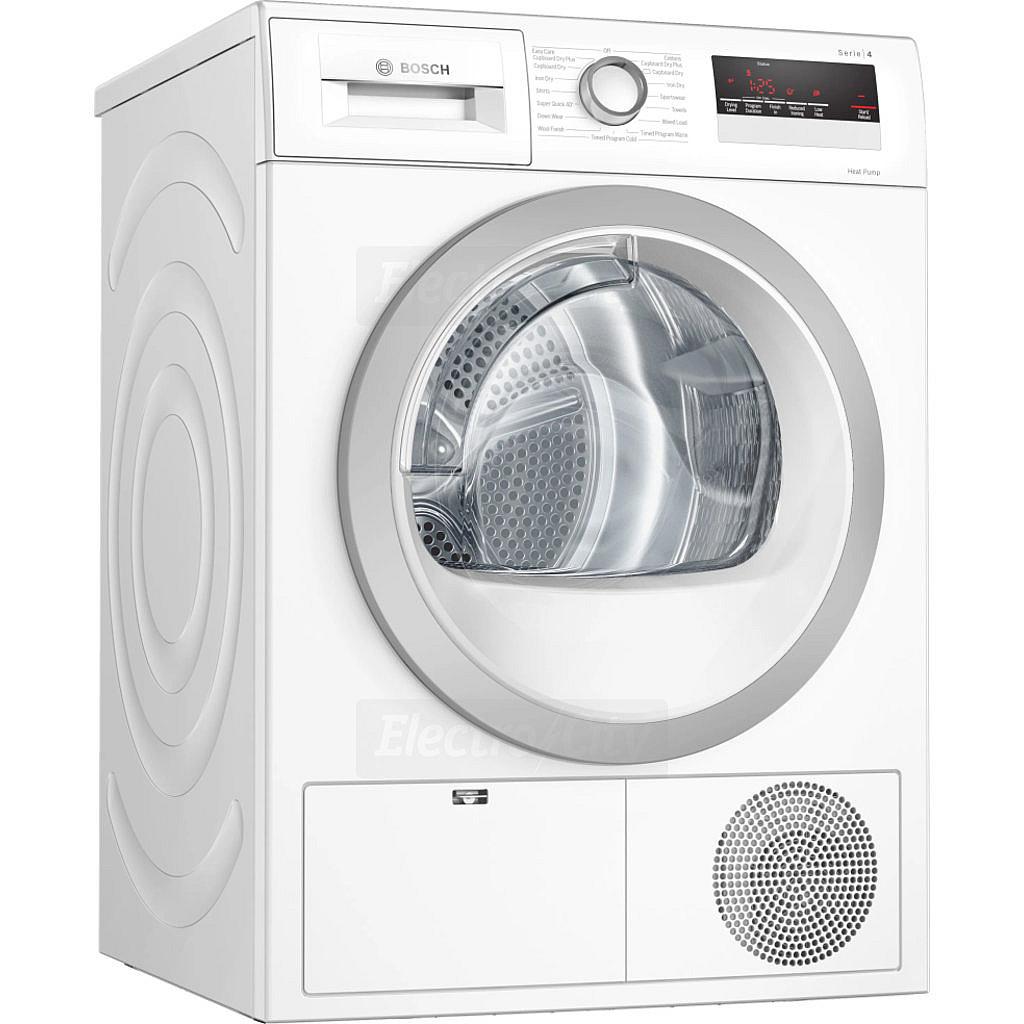 Bosch Series 4 Heat Pump Tumble Dryer - White, 8kg