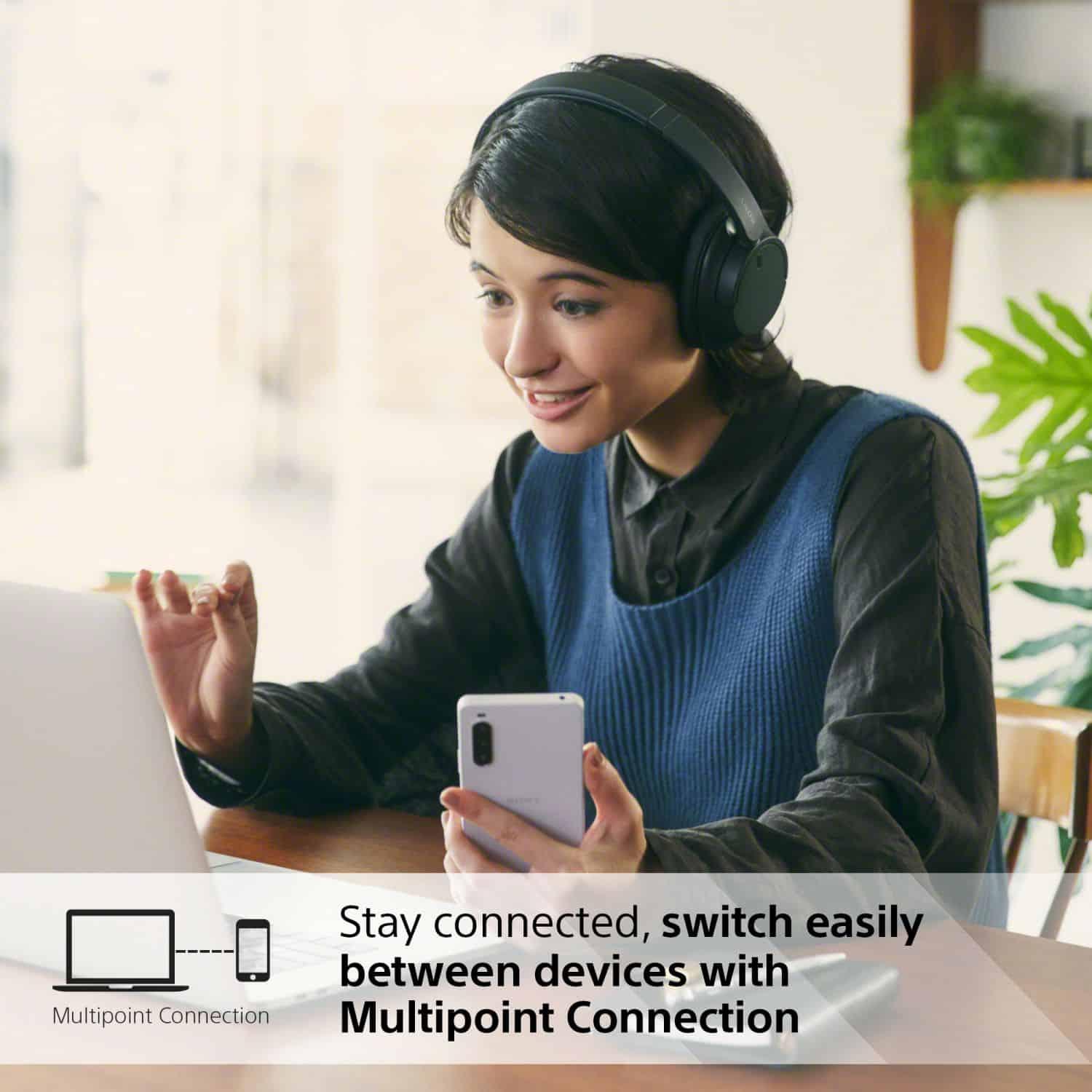 Sony Wireless Over-Ear Noise Cancelling Headphones - Black | Bluetooth, Black