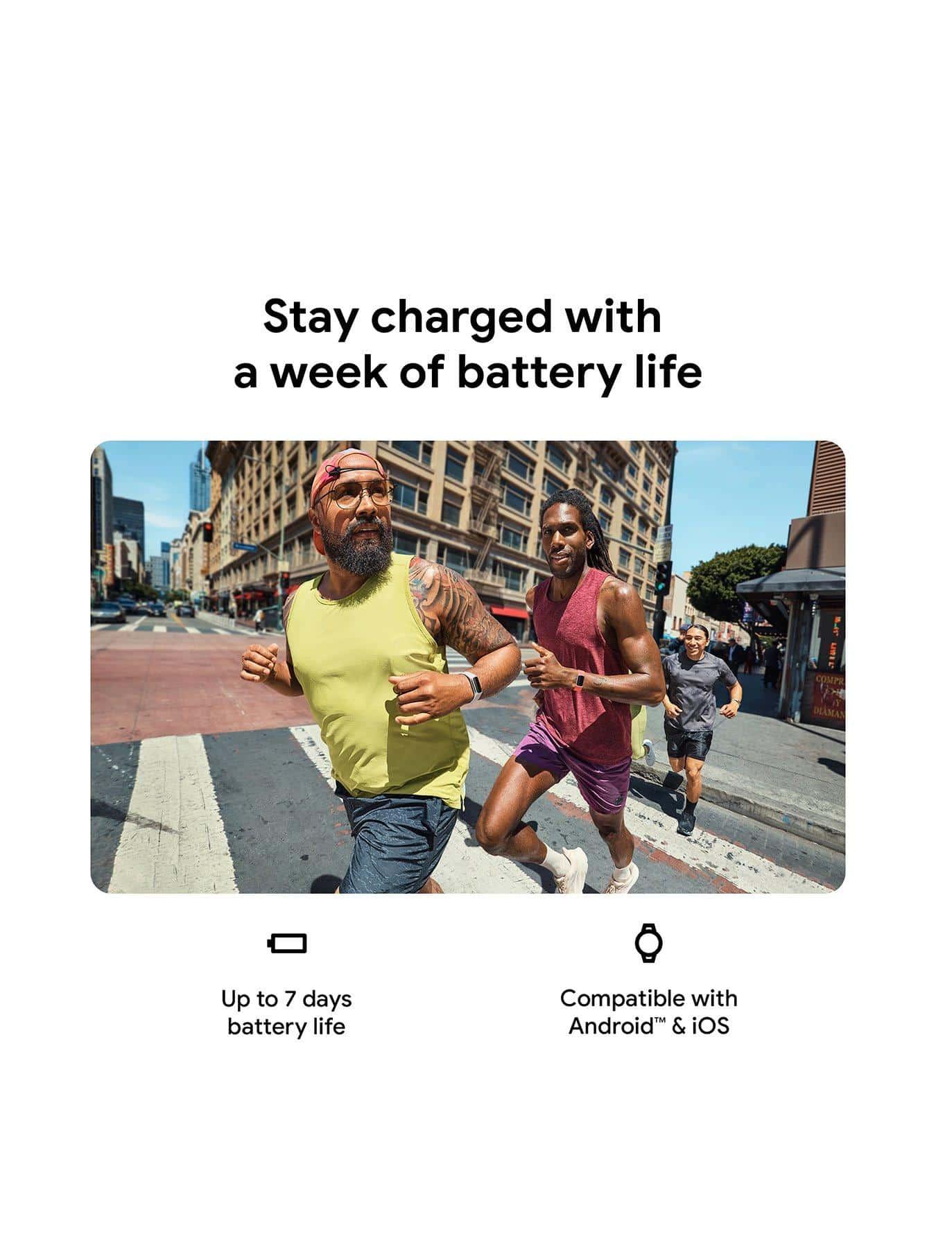 Fitbit Charge 6 Fitness Tracker Porcelain & Silver with Heart Rate, GPS, Sleep Tracking, 7-Day Battery Life