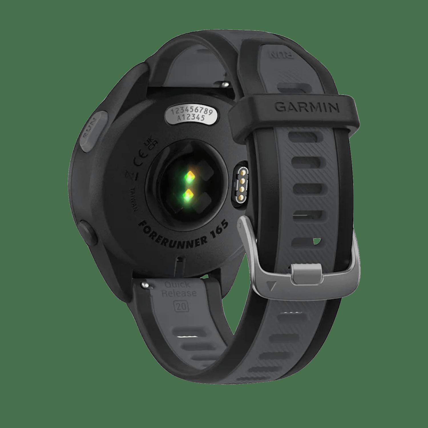 Garmin Forerunner 165 Music Smartwatch Black & Slate Grey GPS Running Watch
