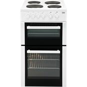 Beko 50cm Freestanding Electric Cooker with Fan Oven | White image