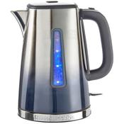 Russell Hobbs Eclipse 1.7 Litre Quiet Boil Electric Kettle | Polished Stainless Steel &amp; Midnight Blue image