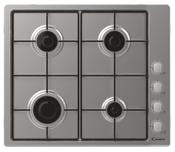Candy 60cm 4 Zone Gas Hob | Stainless Steel