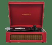 Crosley Voyager Vintage Portable Turntable with Bluetooth and Built-In Speakers | Burgundy Red image