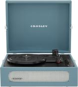 Crosley Voyager Vintage Portable Turntable with Bluetooth and Built-In Speakers | Washed Blue