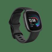 Fitbit Versa 4 Smartwatch | Black &amp; Graphite image