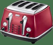 De'Longhi Icona Micalite 4 Slice Toaster | Red image