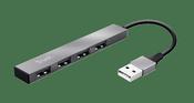 Trust Halyx 4 Port Mini USB Hub | Aluminium image