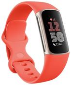 Fitbit Charge 6 Fitness Tracker Coral Heart Rate Time Steps