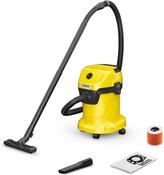 Karcher WD 3 Wet & Dry Vacuum Cleaner 1000W with Blower Function, Hose, Filter, Wheels