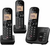 Panasonic Digital Cordless Landline Phone with Answering Machine | Triple Pack image