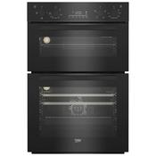Beko 90cm Built-In Double Fan Oven | Black image