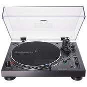 Audio-Technica Turntable Black Direct Drive USB Output 3-Speed with Dust Cover, Start/Stop Button, Quartz, 33/45 RPM