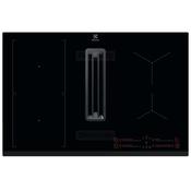 Electrolux Induction Vented Extractor Hob - Black, 4 Cooking Zones