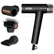 Shark SpeedStyle Pro 3-in-1 Hair Dryer Black with Turbo Concentrator, QuickSmooth Brush, FrizzFighter Finishing Tool