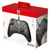 Hori HORIPAD Game Controller for Nintendo Switch 2 - Black - Turbo Function, Programmable Buttons, Wired