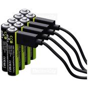 Verico LoopEnergy AAA Rechargeable Lithium Batteries | 8-Pack