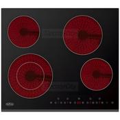 Belling 60cm 4 Zone Electric Ceramic Hob Black Touch Control Bevelled Edge with Child Lock Hot Hob Indicator