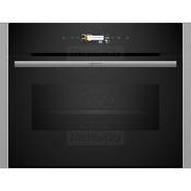 Neff N 70 45 Litre Built-in Compact Smart Oven with Microwave | Stainless Steel image