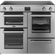 Belling Cookcentre 100cm Induction Range Cooker | Stainless Steel