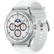 Samsung Galaxy Watch8 Classic White Smartwatch with Rotating Bezel