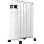 Black + Decker 2500W Portable Smart Oil-Free Radiator | White