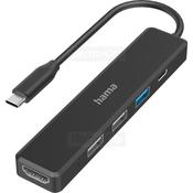 Hama USB-C 5 Port Hub | Black image