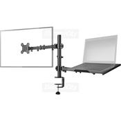 Nedis Desk Monitor Mount with Notebook Tray | 15 to 32 Inch image