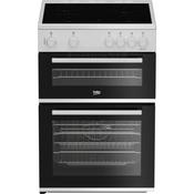 Beko 60cm Freestanding Electric Ceramic Cooker | White image
