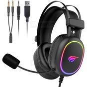 HAVIT RGB Wired Gaming Headset with Microphone | Black image