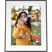 Aura Walden 15 Inch Wifi Digital Photo Frame with White Mat | Ink Black image
