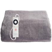 Dreamland Luxury Snuggle Up Heated Throw | Grey | Intelliheat | 160x120cm | Washable | 6 Heat Settings | 5 Min Heat Up