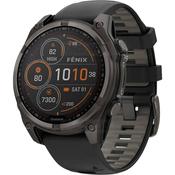 Garmin Fenix 8 47mm Solar GPS Smartwatch | Carbon Grey with Black Band image