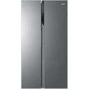 Haier Freestanding 528 Litre American Fridge Freezer | Silver image