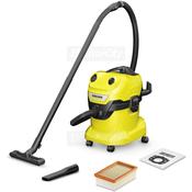 Karcher WD 4 1100W Wet and Dry Vacuum Cleaner | Yellow image