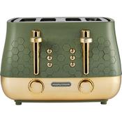 Morphy Richards Cassini 4 Slice Toaster | Olivine Green image