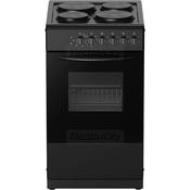 Powerpoint 50cm Freestanding Electric Cooker | Black image