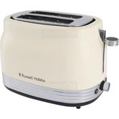 Russell Hobbs Hanley 2 Slice Toaster Jasmine Cream with Defrost, Reheat, Cancel, Lift and Look Functions and High-lift Eject Feature