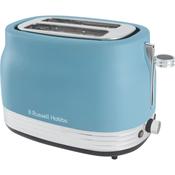 Russell Hobbs Hanley 2 Slice Toaster with High Lift Lever | Retro Blue image