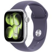 Apple Watch Series 11 46mm GPS Smartwatch| Silver Aluminium with M/L Purple Fog Sport Band image
