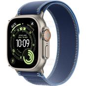 Apple Watch Ultra 3 49mm GPS + Cellular Smartwatch | Natural Titanium with Blue Trail Loop image