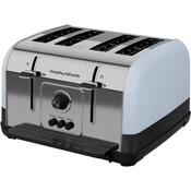 Morphy Richards Venture Retro 4 Slice Toaster | Duck Egg Blue image