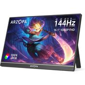 Arzopa Series Z 16.1 Inch Full HD 144Hz Portable Monitor with Built-in Speakers | Black image