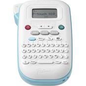 Brother Handheld Label Printer with Keyboard | Blue &amp; White image