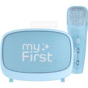 myFirst Voice 2 Wireless Karaoke Speaker &amp; Microphone Combo with Voice Effects | Blue image
