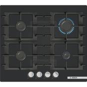 Bosch Series 4 60cm 4 Burner Built-In Gas Hob | Black image