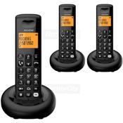 Alcatel E260 Trio Cordless Phone with Answering Machine | Black image