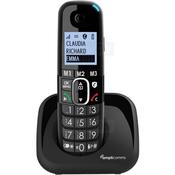 Amplicomms Big Button Cordless Home Phone with Audio Boost | Black image