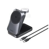Anker Prime MagGo 25W Qi2.2 3-in-1 Foldable Magnetic Wireless Charging Station | Grey image