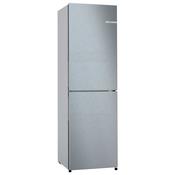 Bosch Series 2 Freestanding 55cm Total No Frost Fridge Freezer | Stainless Steel Look image